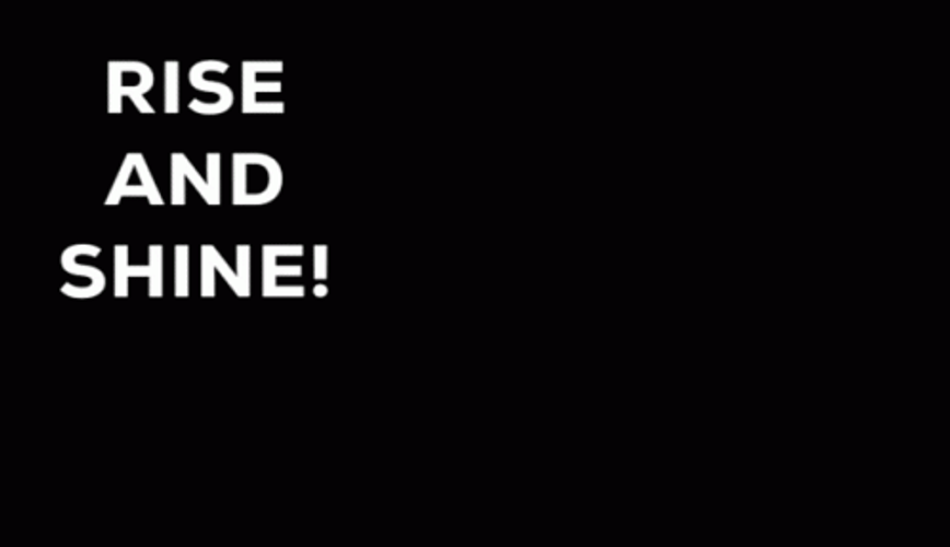 Rise And Shine Lights On Excited Smile GIF