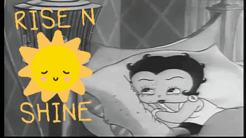 Rise And Shine Vintage Betty Boop GIF