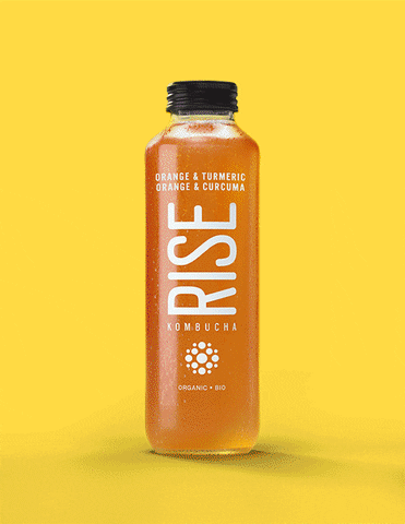 Rise Kombucha Different Flavors GIF