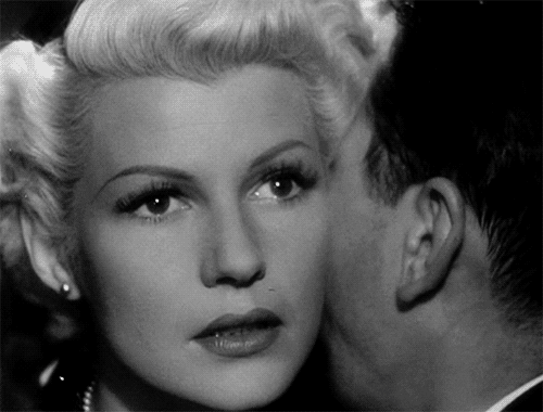 Rita Hayworth Listen Whisper GIF