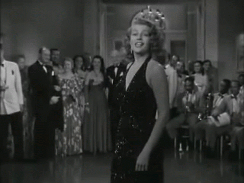 Rita Hayworth Movie Singing GIF