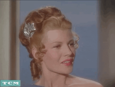 Rita Hayworth Nodding Head GIF