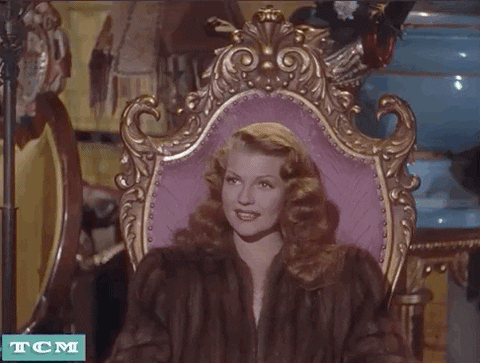 Rita Hayworth Shocked Reaction GIF