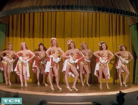 Rita Hayworth Show Must Go On GIF