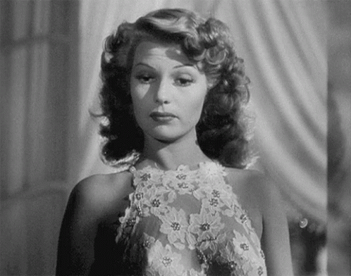 Rita Hayworth Vintage Pose Confidence GIF