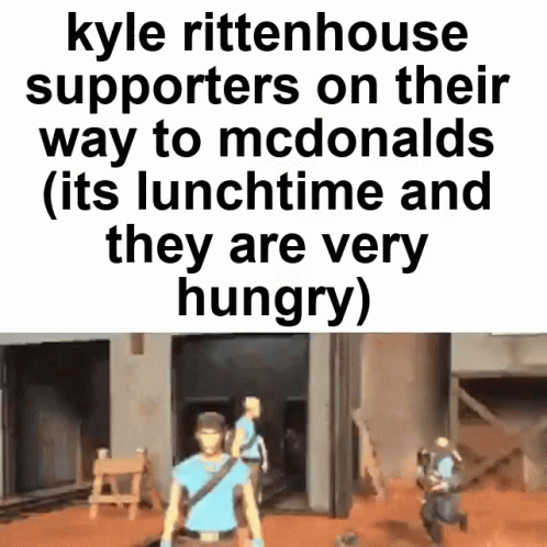 Rittenhouse Supporters On Their Way To Mcdonalds GIF