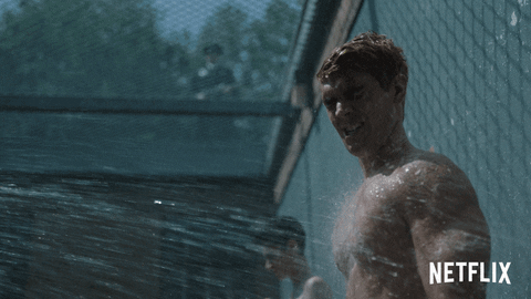 Riverdale Archie Andrews Sprayed By Water GIF