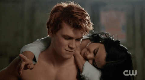 Riverdale Veronica Hugging Archie GIF