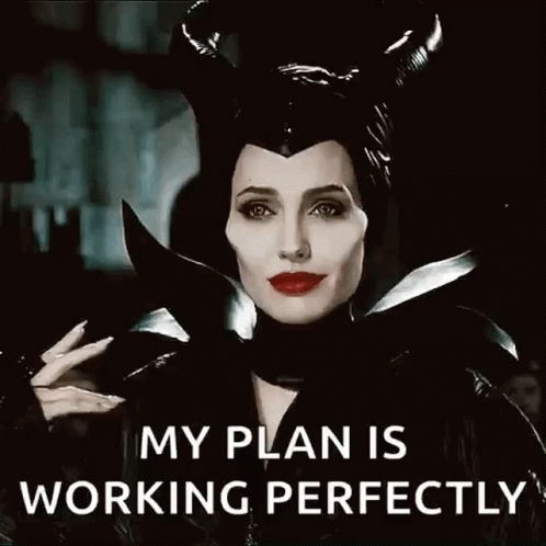 Evil Smile Maleficent Angelina Jolie GIF