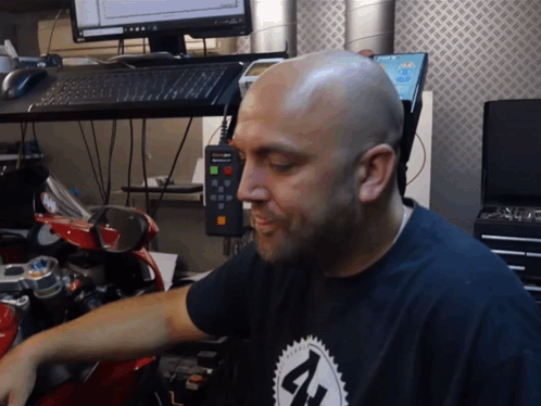 Rizz Meme Face Guy Acting Tough And Hot GIF