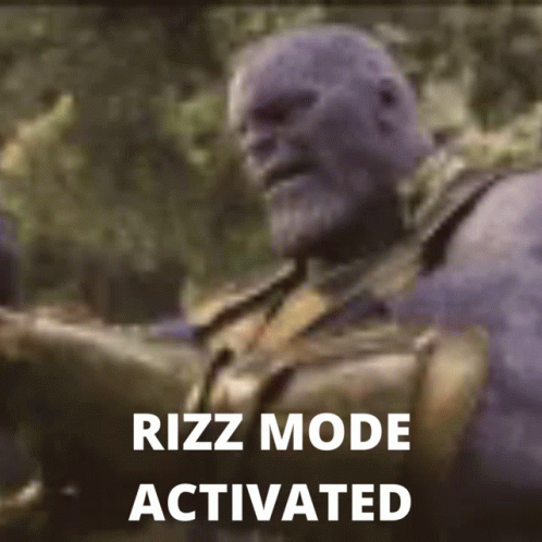 Rizz Mode Activated Thanos Avengers GIF