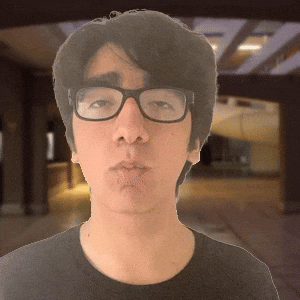 Rizzler Asian Guy Shushing GIF