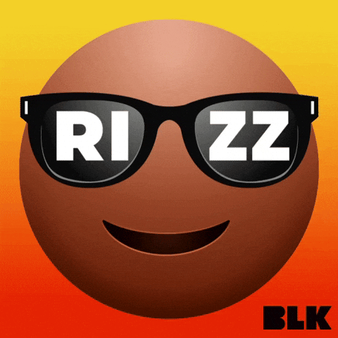 Rizzler Emoji Dark Shades Winking GIF