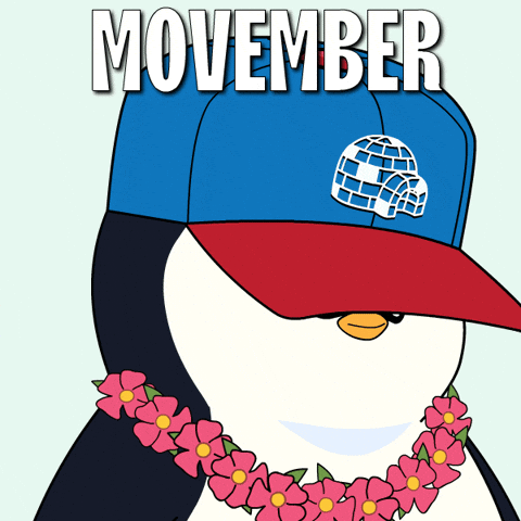 Rizzler Pudgy Penguin Winking GIF