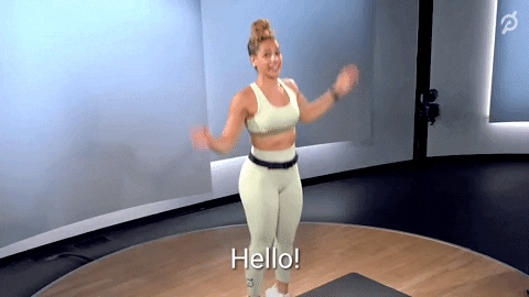Woman Workout Good Evening Greeting GIF