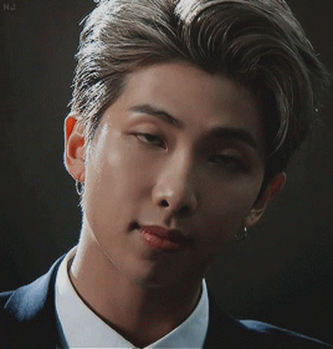Kpop Bts Rm Stare Camera Flash GIF