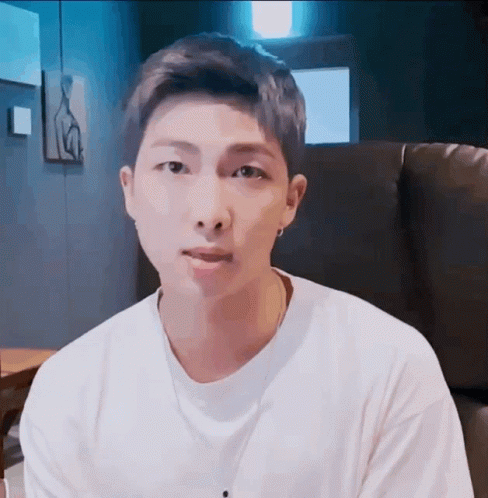 Kpop Bts Rm Livestream Smile GIF
