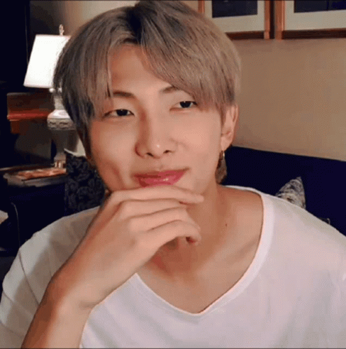 Kpop Bts Rm Thumbs Up Smile GIF