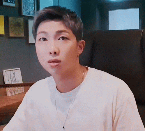 Kpop Bts Rm Glowing Lights GIF