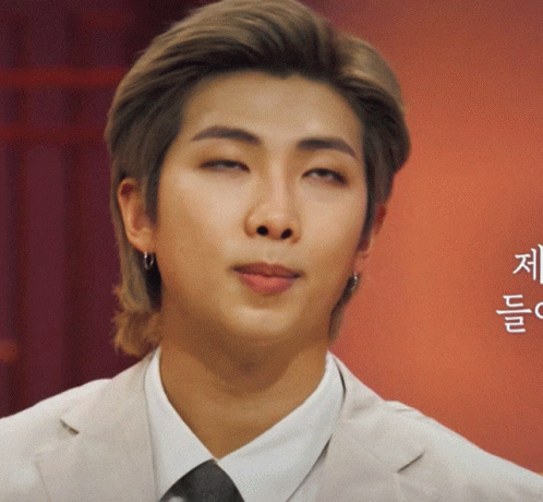 Kpop Bts Rm Angry Annoyed Side Eye GIF