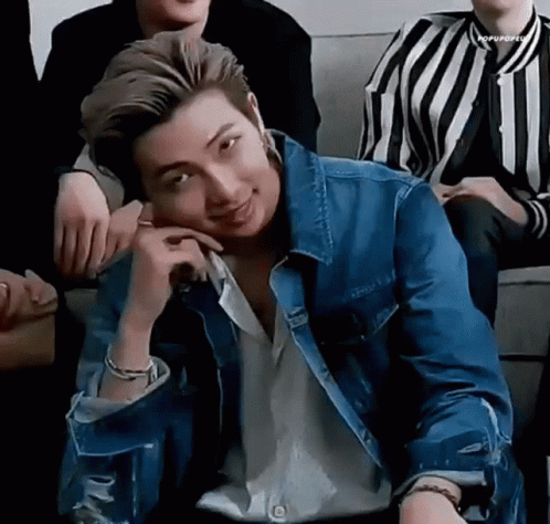 Kpop Bts Rm Staring GIF