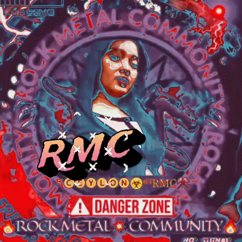 Rmc A Danger Zone Rock Metal Community Poster With A Woman On It GIF