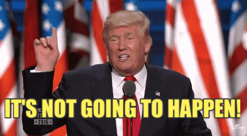 Rnc Candidate Donald Trump Not Gonna Happen GIF