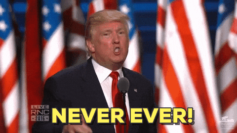 Rnc Donald Trump Never Ever GIF