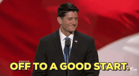 Rnc Politician Paul Ryan Good Start GIF