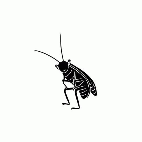 Roach Illustration Twerking GIF