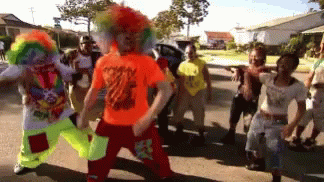 Road Dancing Clown Show GIF