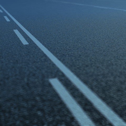 Road Lines Slowly Filmed GIF