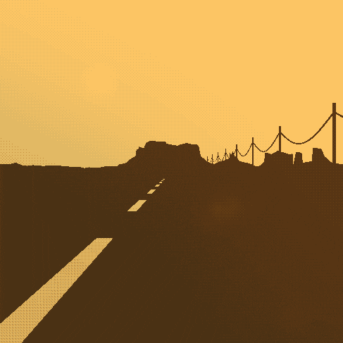 Road Sun Shining Above GIF