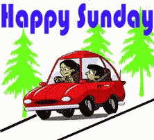 Road Trip Happy Sunday GIF