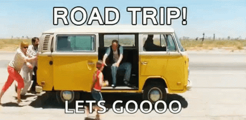 Road Trip Lets Go GIF