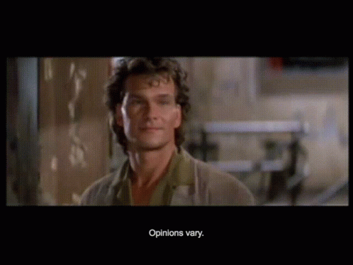 Roadhouse James Dalton Opinions Vary GIF