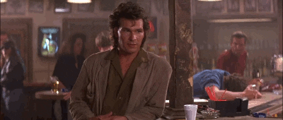 Roadhouse James Dalton Shook His Head GIF