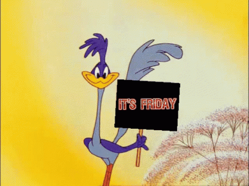 Funny Roadrunner It's Friday GIF