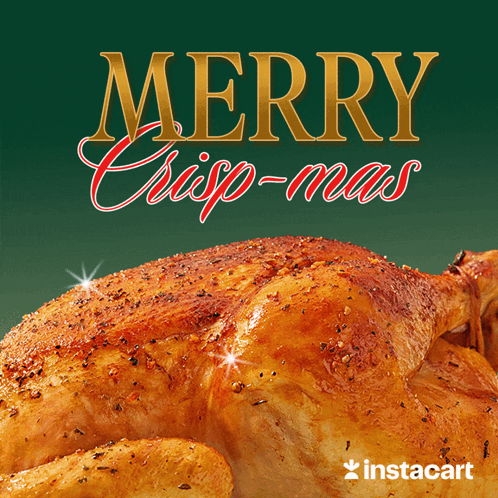 Roasted Chicken Merry Crisp-Mas GIF