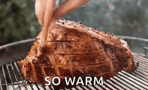 Roasted Meat Basting Process Loop GIF