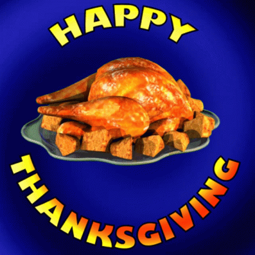 Roasted Turkey With Happy Thanksgiving