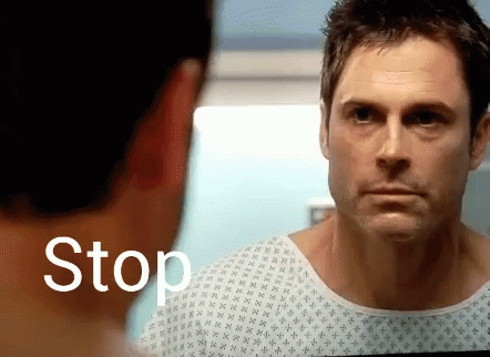 Rob Lowe Says Stop Pooping GIF