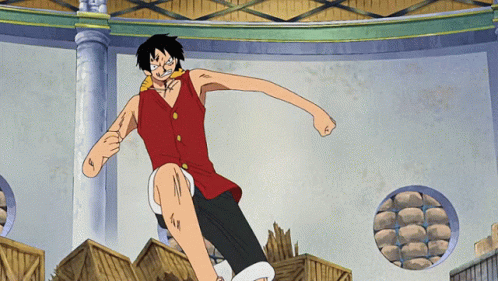 Rob Lucci And Monkey D Luffy Fighting GIF