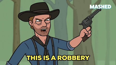 Robber Cowboy Gun Drawn Red Dead Redemption GIF