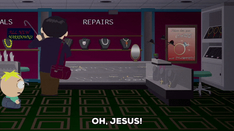 Robber Randy Marsh Panicking South Park GIF