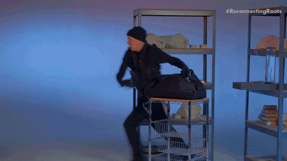 Robber Snatching Bag Fail GIF