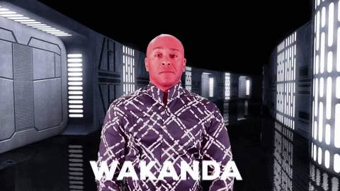 Robert Blackmon Black Panther Salute GIF