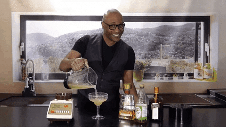 Robert Blackmon Pouring Cocktail Happy Birthday Drinks GIF