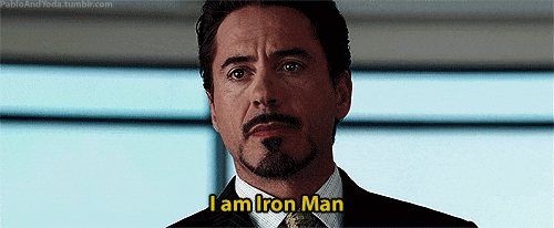 Robert Downey Jr I Am Iron Man Suit Up GIF