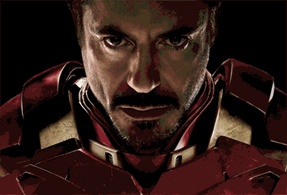 Robert Downey Jr Iron Man Suit Up Fierce Look GIF